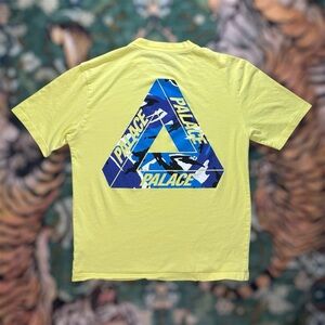 Palace Skateboards Tri Ferg Camo Graphic T-shirt Short Sleeve Yellow Size Large